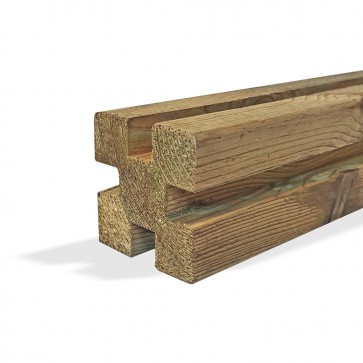 Onlywood Frangivista Fai da te in Legno di Pino autoclavato - PERNO VERTICALE ad incastro - Altezza 150