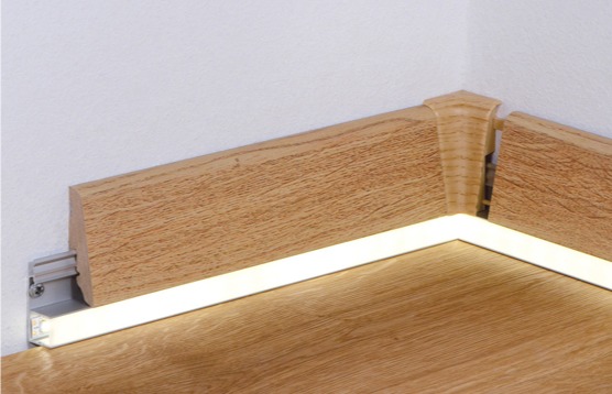 Battiscopa in legno led Battiscopa in legno led
